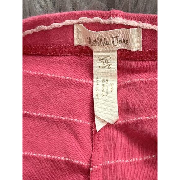 Matilda Jane sz 10 Friends Forever Gianna Stripe Ruffled Leggings - Picture 4 of 4